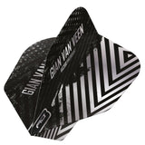 Gian van Veen Black & Silver No6 Dart Flights by Red Dragon - view 3