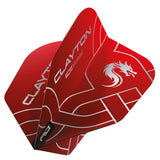Jonny Clayton Red & Black Hardcore No6 Dart Flights by Red Dragon - view 3