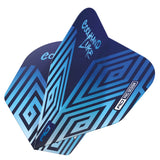 Coolhand Luke Blue Hardcore No6 Dart Flights by Red Dragon - view 3