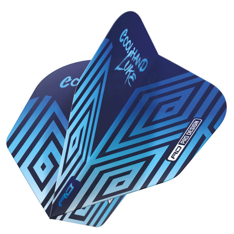 Coolhand Luke Blue Hardcore No6 Dart Flights by Red Dragon - view 3