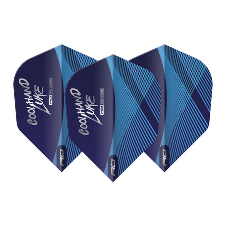 Coolhand Luke Blue & Silver Hardcore No6 Dart Flights by Red Dragon - view 2