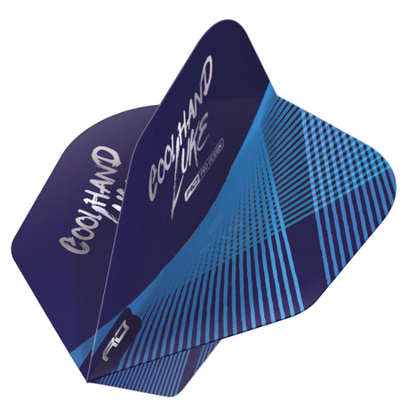Coolhand Luke Blue & Silver Hardcore No6 Dart Flights by Red Dragon - view 3