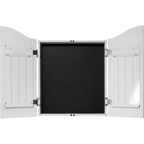 Mission Dartboard Cabinet - USA Design - White - US Flag - view 2
