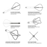Shot Flight Deck One Piece Dart Flight and Shaft System Clear Kite - view 5
