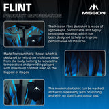 *Mission Darts Flint Dart Shirt - Collarless - Lightweight - Black & Blue - view 4