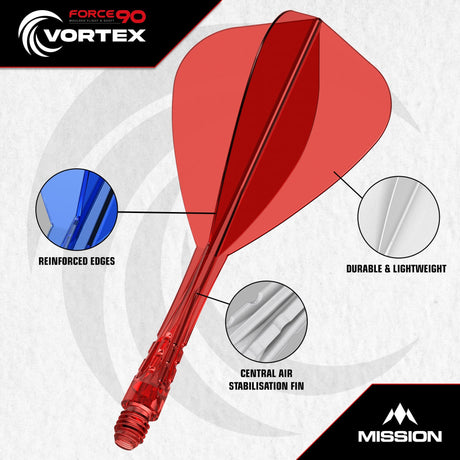 Mission Force 90 Vortex - Moulded Flight & Shaft - Kite - view 8
