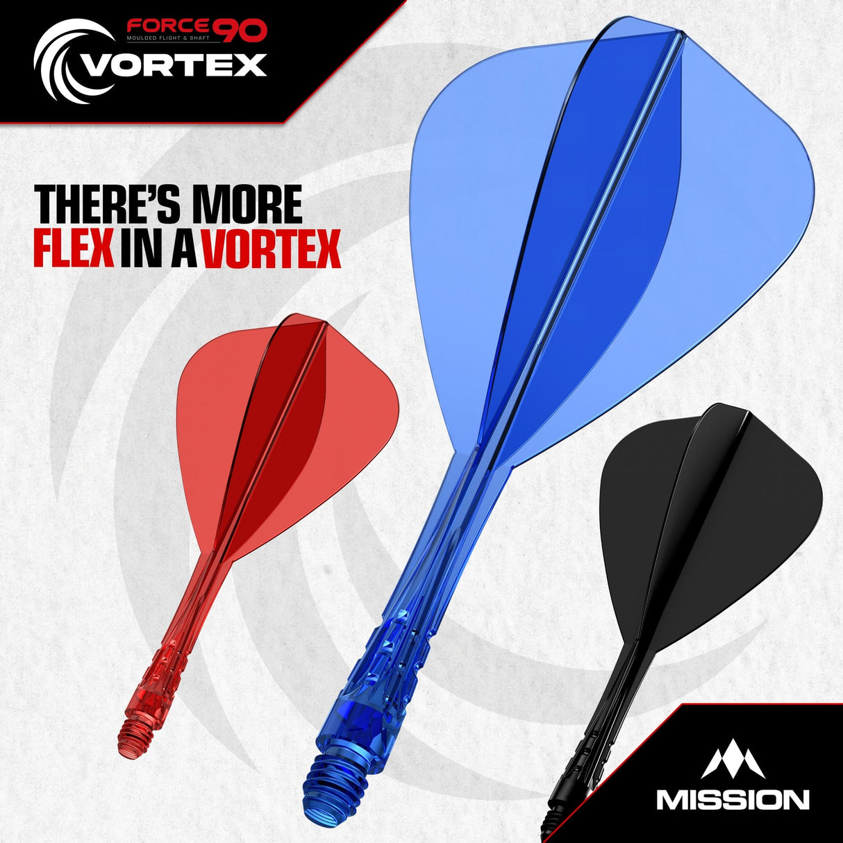 Mission Force 90 Vortex - Moulded Flight & Shaft - Kite - view 9