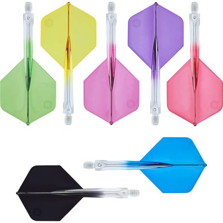 Unicorn Forge Plus Clear Two-Tone Integrated Dart Flights & Shafts - view 22