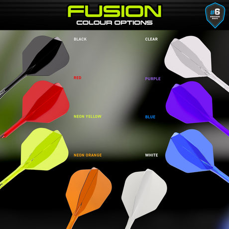 Winmau Fusion Integrated Flight & Shaft White No6 - view 8