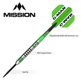 Mission Graham Hall Darts - Steel Tip - 90% - Black & Green - view 7