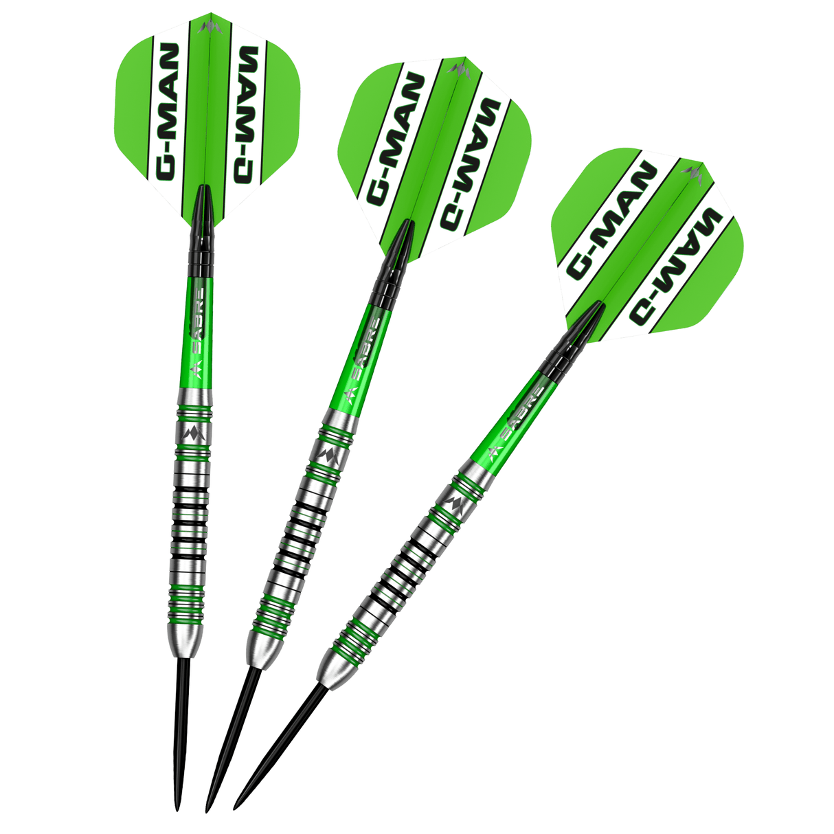 Mission Graham Hall Darts - Steel Tip - 90% - Black & Green - view 9