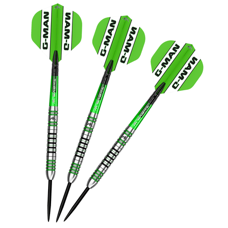 Mission Graham Hall Darts - Steel Tip - 90% - Black & Green - view 9