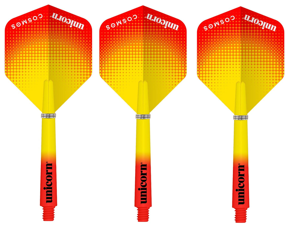 Unicorn Gripper 3 Cosmos Combo Kit Dart Flights With Medium Stems Pulsar