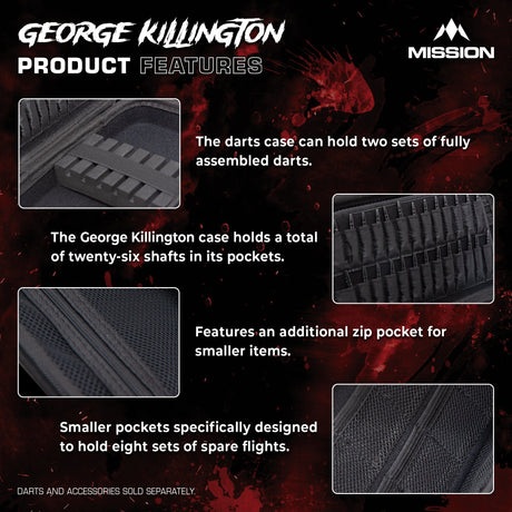 Mission Darts Players- EVA Dart Case - George Killington - view 4