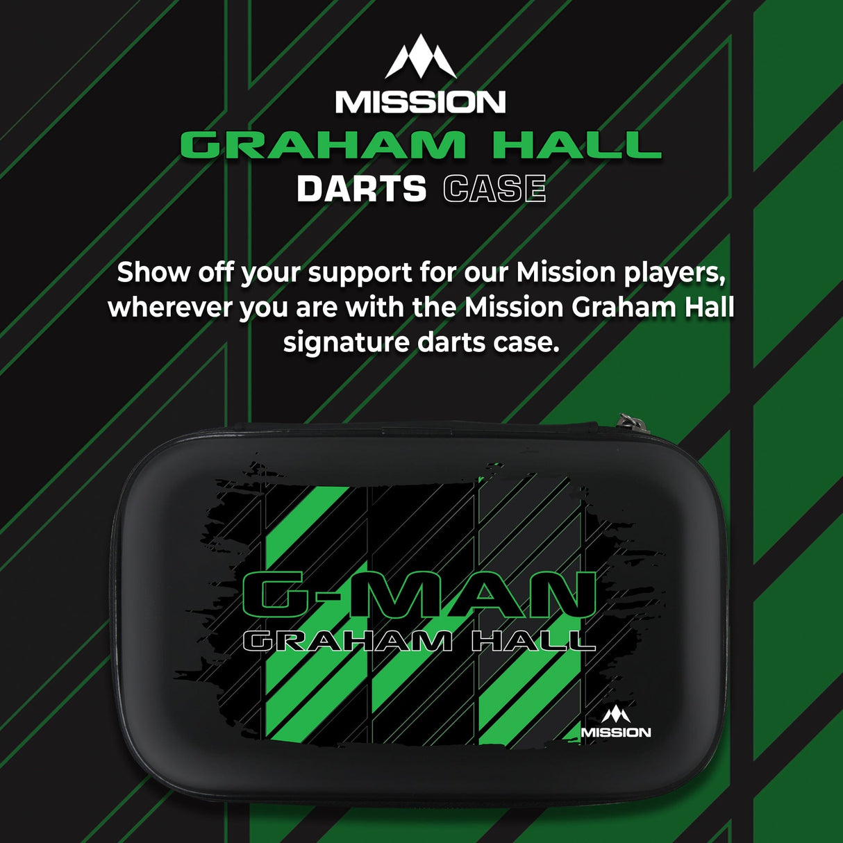Mission Darts Players- EVA Dart Case - Graham Hall - view 2