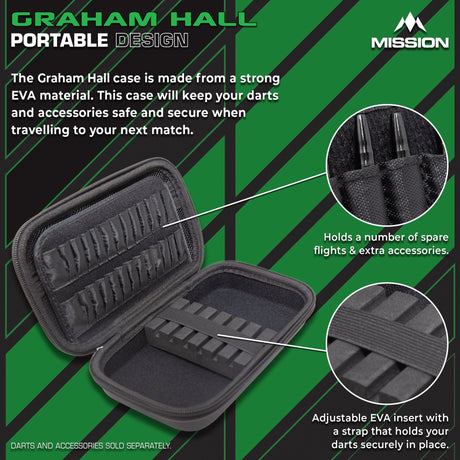 Mission Darts Players- EVA Dart Case - Graham Hall - view 3