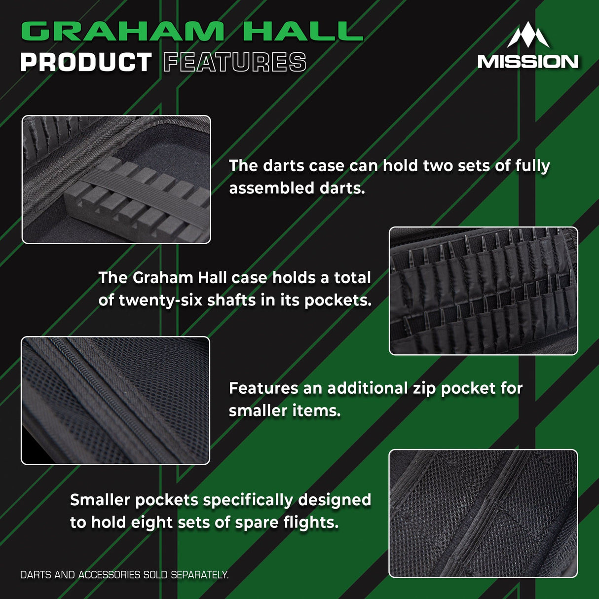 Mission Darts Players- EVA Dart Case - Graham Hall - view 4