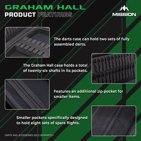 Mission Darts Players- EVA Dart Case - Graham Hall - view 4