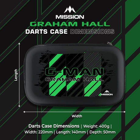 Mission Darts Players- EVA Dart Case - Graham Hall - view 5