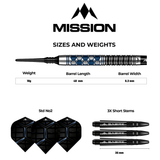 Mission Hexon Darts - Soft Tip - 90% - Blue PVD - view 8