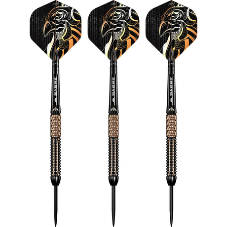 Mission Horus Darts - Steel Tip - 97.5% Tungsten - Black & Bronze Electro - The Darts Shop
