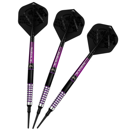 Mission James Hurrell Darts - Soft Tip - Hillbilly - Black & Purple - 18g - view 5