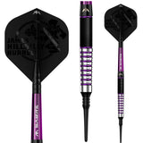Mission James Hurrell Darts - Soft Tip - Hillbilly - Black & Purple - 18g - view 2