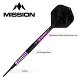 Mission James Hurrell Darts - Soft Tip - Hillbilly - Black & Purple - 18g - view 4