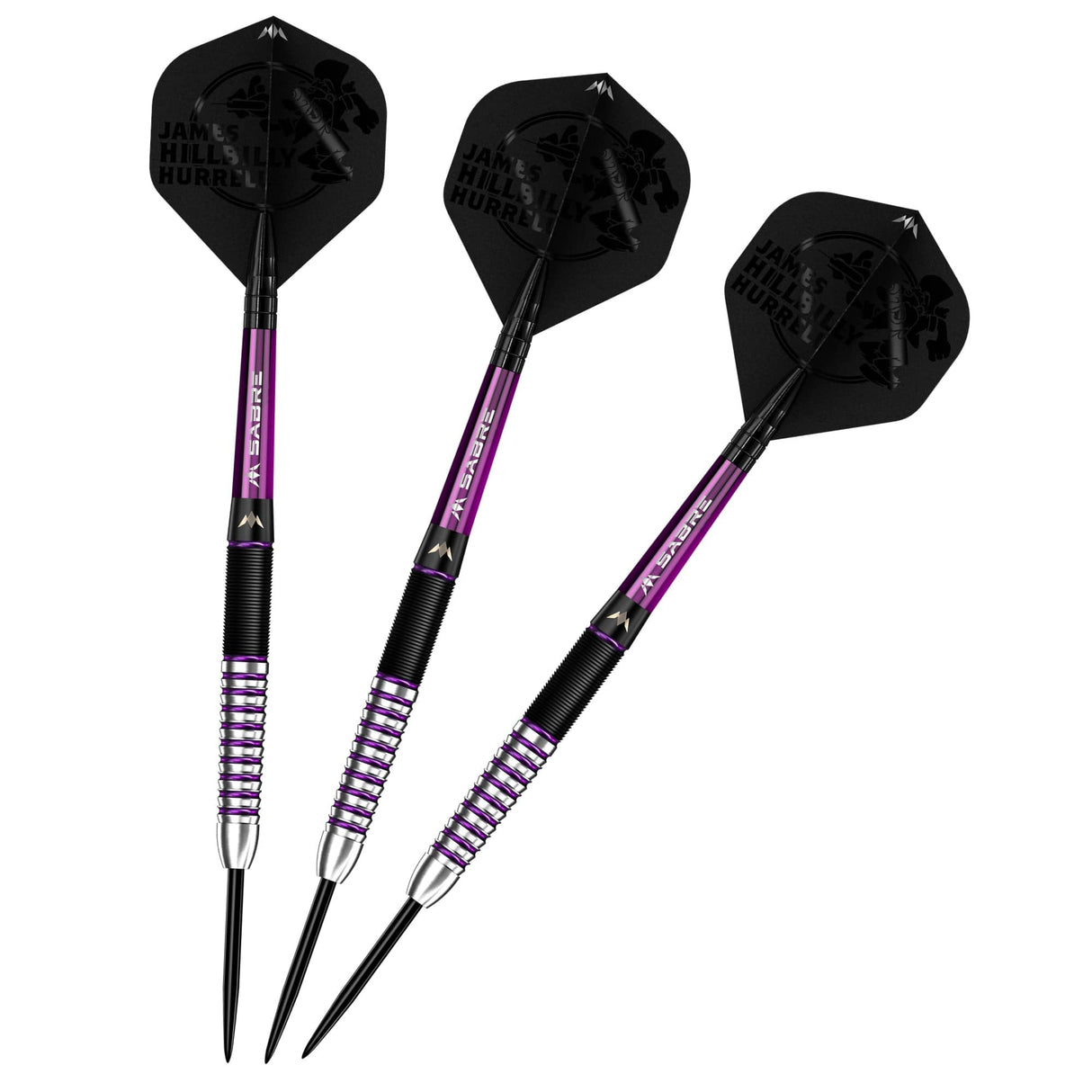 Mission James Hurrell Darts - Steel Tip - Hillbilly - Black & Purple - view 5