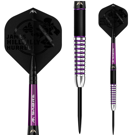 Mission James Hurrell Darts - Steel Tip - Hillbilly - Black & Purple - view 2