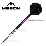 Mission James Hurrell Darts - Steel Tip - Hillbilly - Black & Purple - view 4