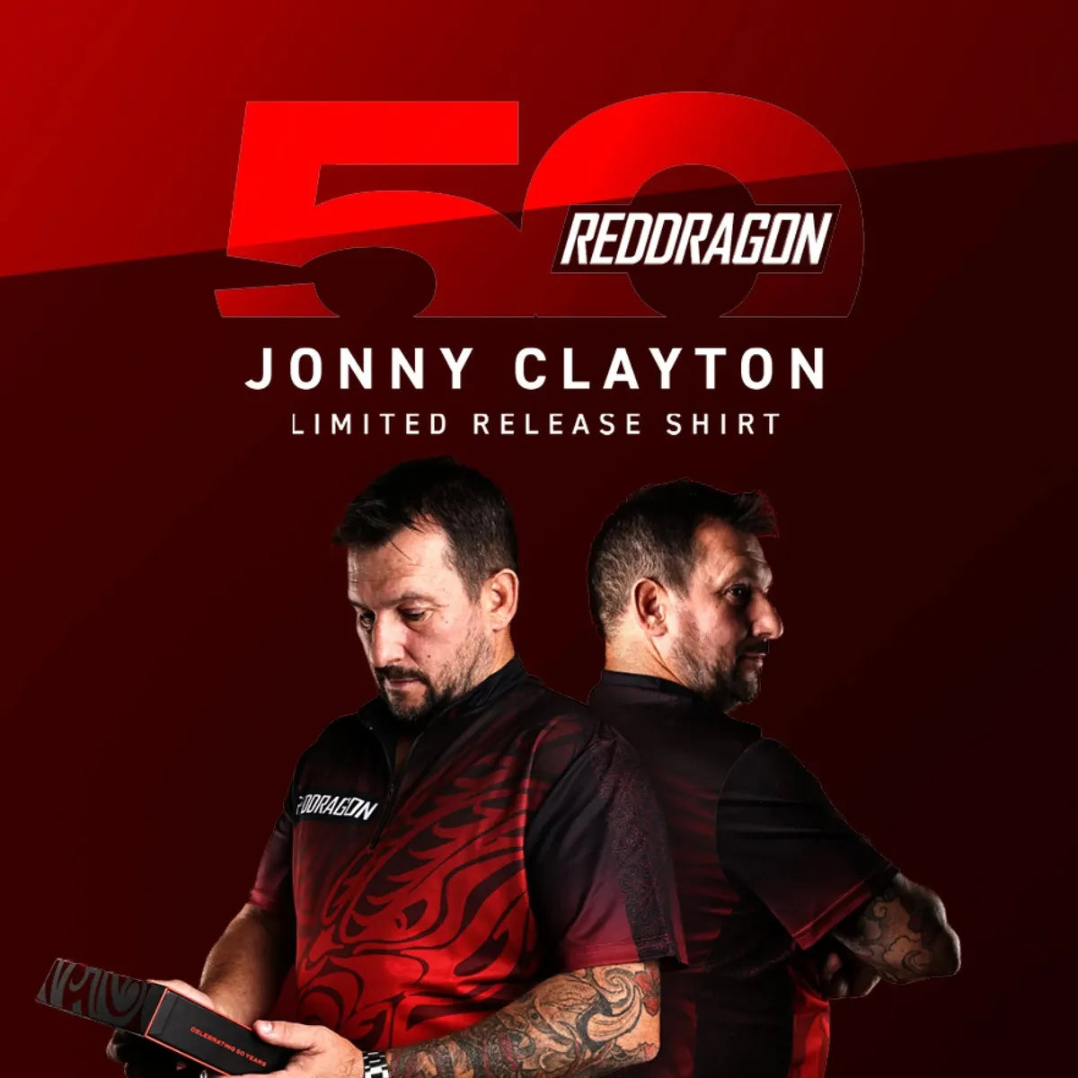 Red Dragon Jonny Clayton 50 Year Player Edition Shirt