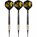 Mission James Hurrell Darts - Soft Tip - 95% Tungsten - V2 - Black PVD & Yellow - view 2