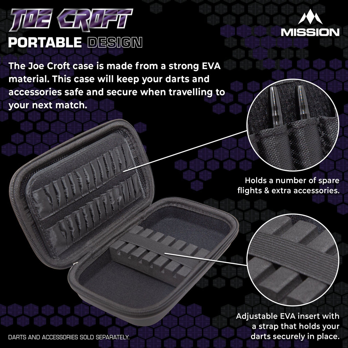 Mission Darts Players- EVA Dart Case - Joe Croft - view 3