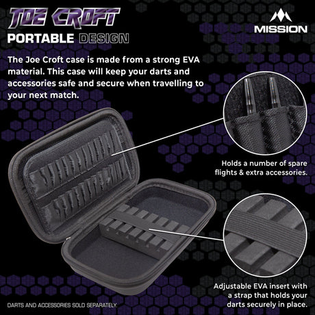 Mission Darts Players- EVA Dart Case - Joe Croft - view 3