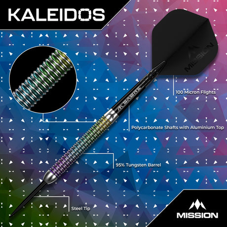 Mission Kaleidos Darts - Steel Tip - 95% Tungsten - view 2