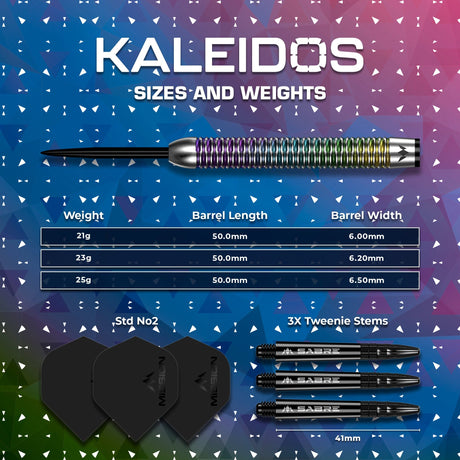Mission Kaleidos Darts - Steel Tip - 95% Tungsten - view 4