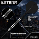 Mission Katana Darts - Steel Tip - 95% Tungsten - view 2