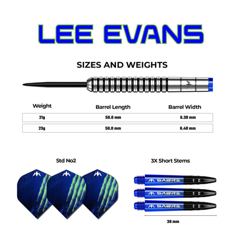 Mission Lee Evans Darts - Steel Tip - Electro Black - view 6