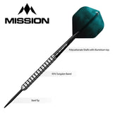 *Mission Lewis Gurney Darts - Steel Tip - 95% Tungsten - Silver-Black Rings - view 3