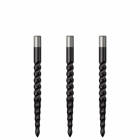 *Mission Lunar CS Dart Points - Spare Points - Rough Cut - Black - view 6
