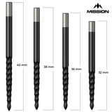 *Mission Lunar FS Dart Points - Spare Points - Rough Cut - Black - view 7