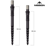 Mission Sniper Points - Steel Tip - Precision Spare Points - Lunar FS - Black - view 4