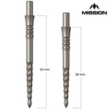 Mission Sniper Points - Steel Tip - Precision Spare Points - Lunar FS - Silver - view 4