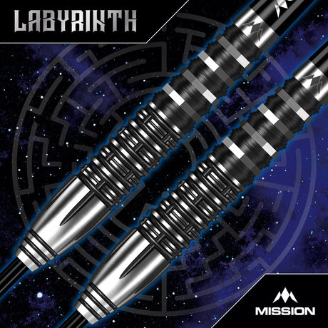 Mission Labyrinth Darts - Steel Tip - 90% Tungsten - Black PVD - view 3