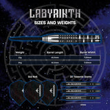 Mission Labyrinth Darts - Steel Tip - 90% Tungsten - Black PVD - view 4