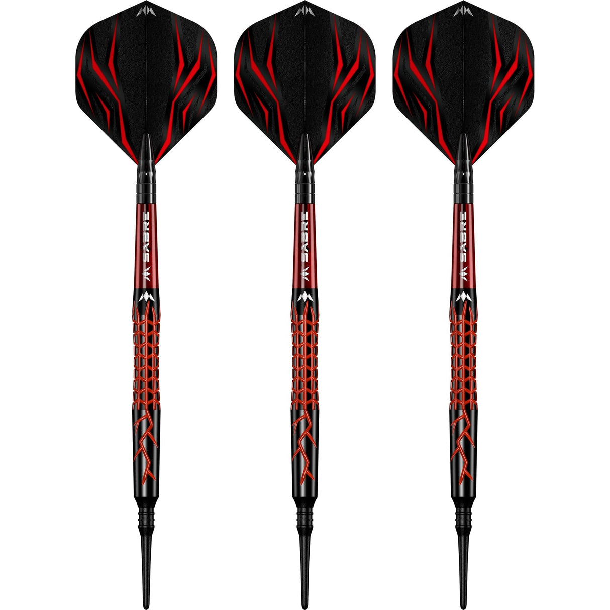 Mission Lava Darts - Soft Tip - 95% Tungsten - Black & Red Electro - view 2