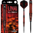 Mission Lava Darts - Steel Tip - 95% Tungsten - Black & Red Electro - The Darts Shop