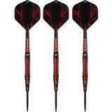 Mission Lava Darts - Steel Tip - 95% Tungsten - Black & Red Electro - The Darts Shop