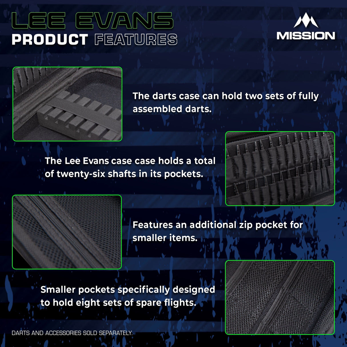 Mission Darts Players- EVA Dart Case - Lee Evans - view 4